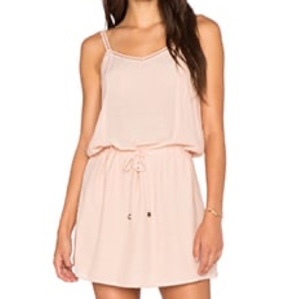 Anine Bing Rose Drawstring Waist Mini Dress XS